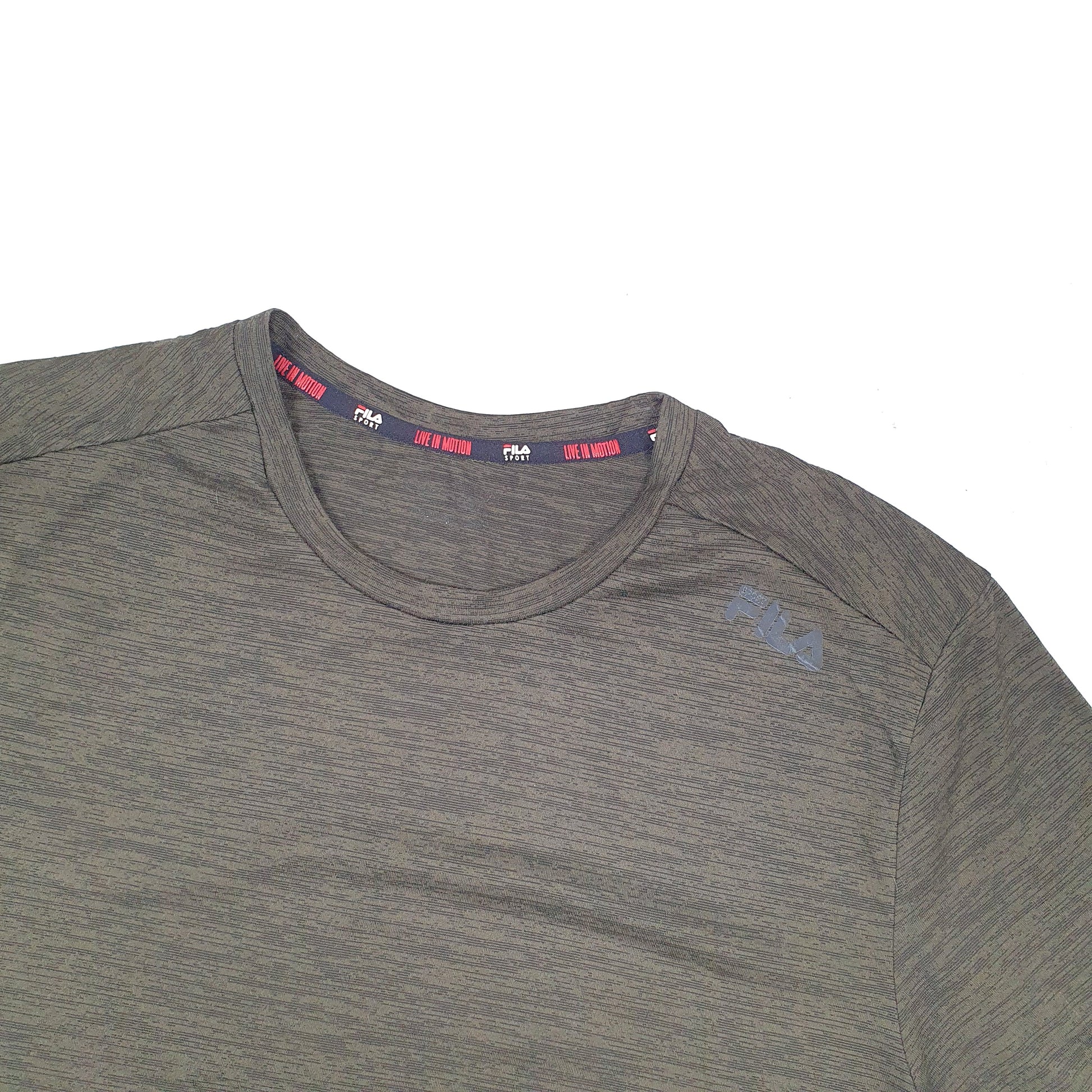 Fila Live in Motion Activewear Short Sleeve Polyester Polo Shirt Green