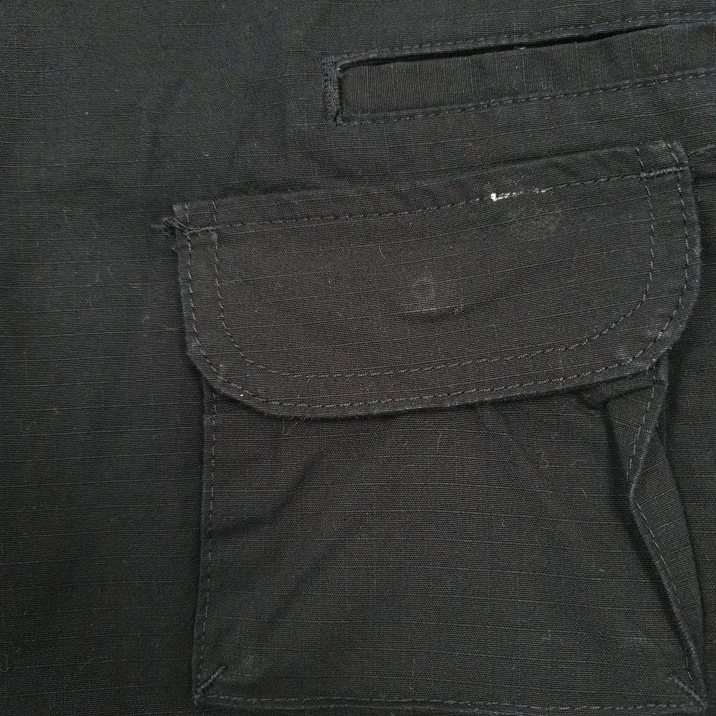 Dickies Stretch Drawstring Black Cargo Workwear Shorts UK18 Black