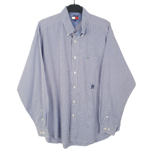 Tommy Hilfiger Long Sleeve Regular Fit Gingham Shirt Blue