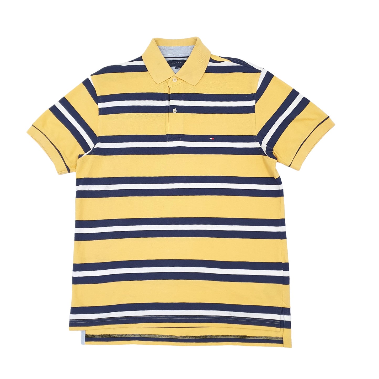 Mens Yellow Tommy Hilfiger  Short Sleeve Polo Shirt