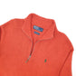 Polo Ralph Lauren Knit Quarter Zip L Orange
