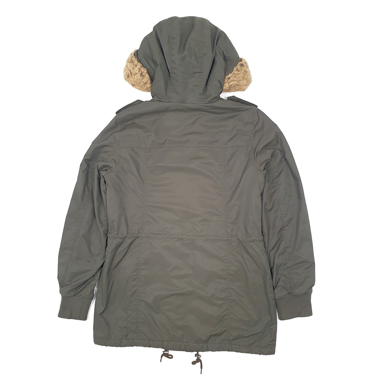 Womens Green Levis Padded  Coat