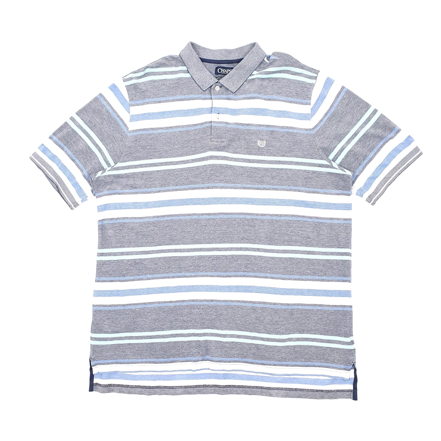 Chaps Short Sleeve Polo Shirt Grey