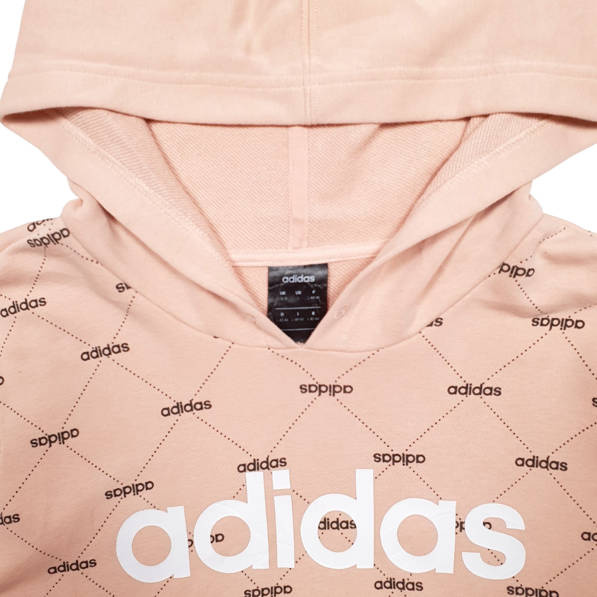 Womens Pink Adidas  Hoodie Jumper