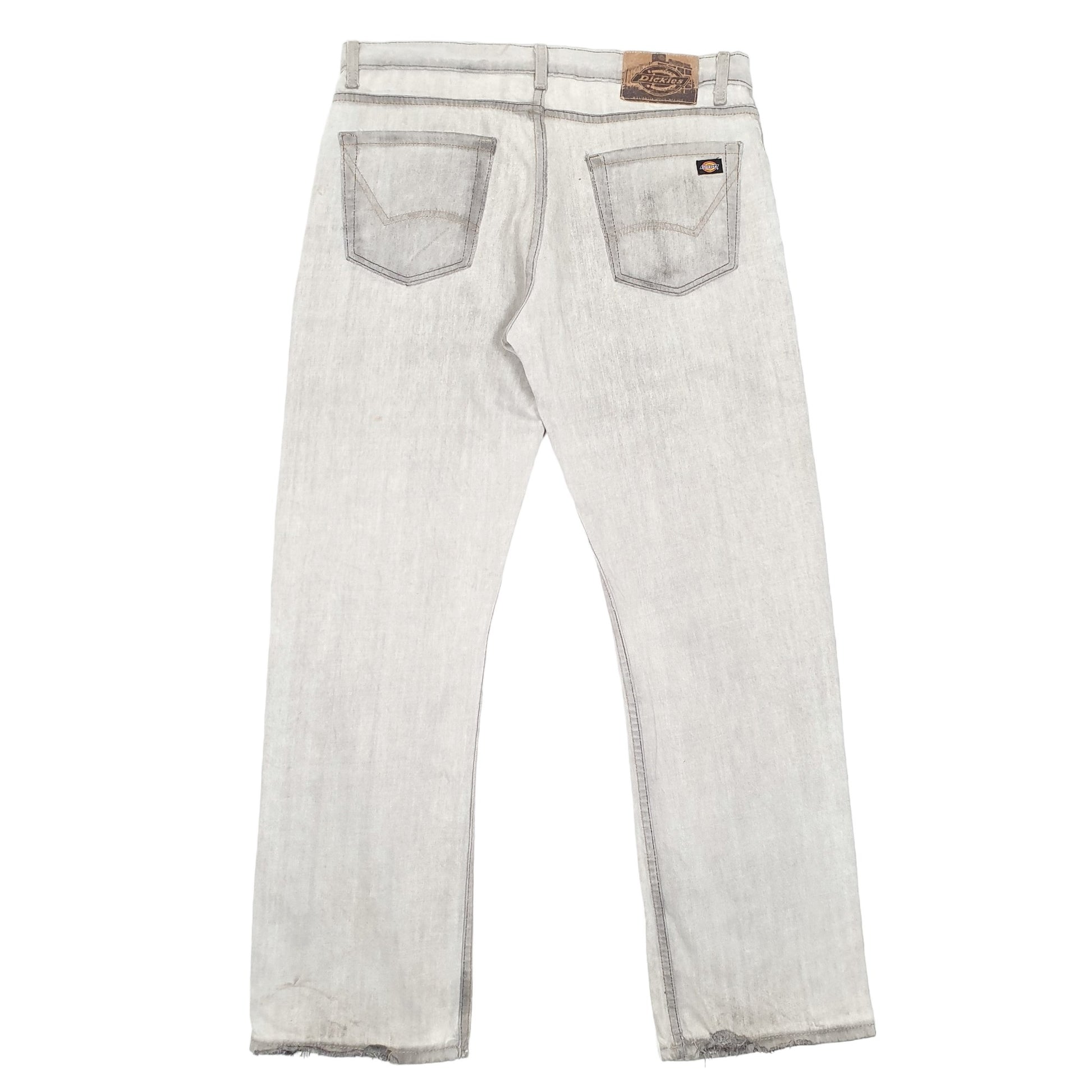 Mens Grey Dickies Straight Casual JeansW34 L32