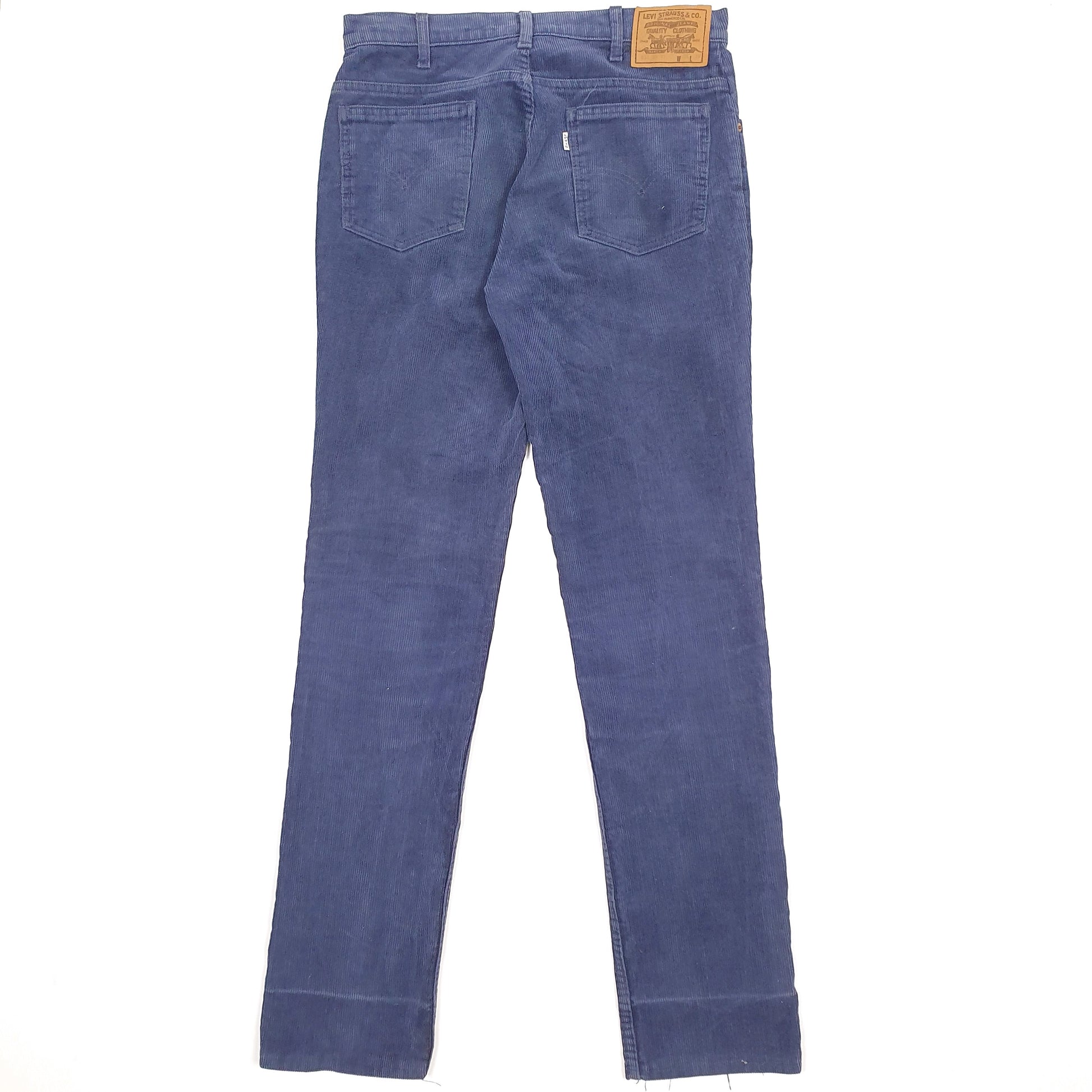 Mens Navy Levis 631 Corduroy Trousers