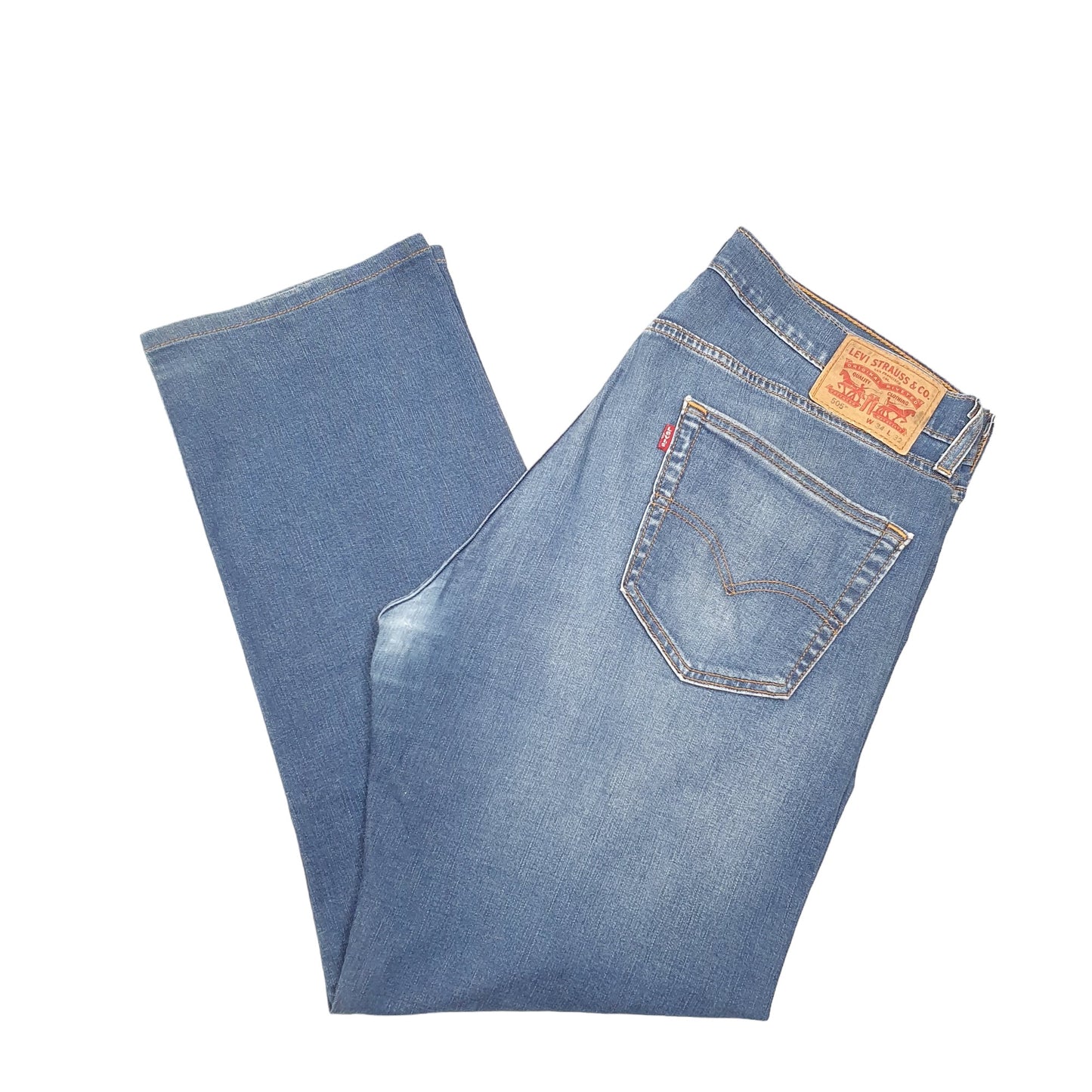 Mens Blue Levis Performance Stretch 505 JeansW34 L30