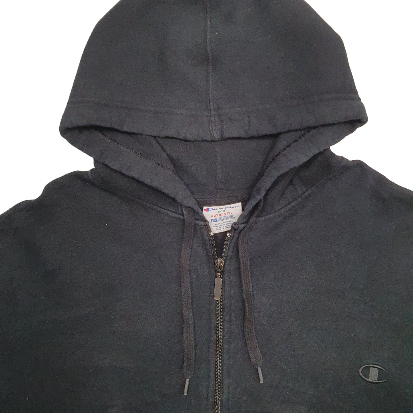 Mens Black Champion  Full Zip Jumper