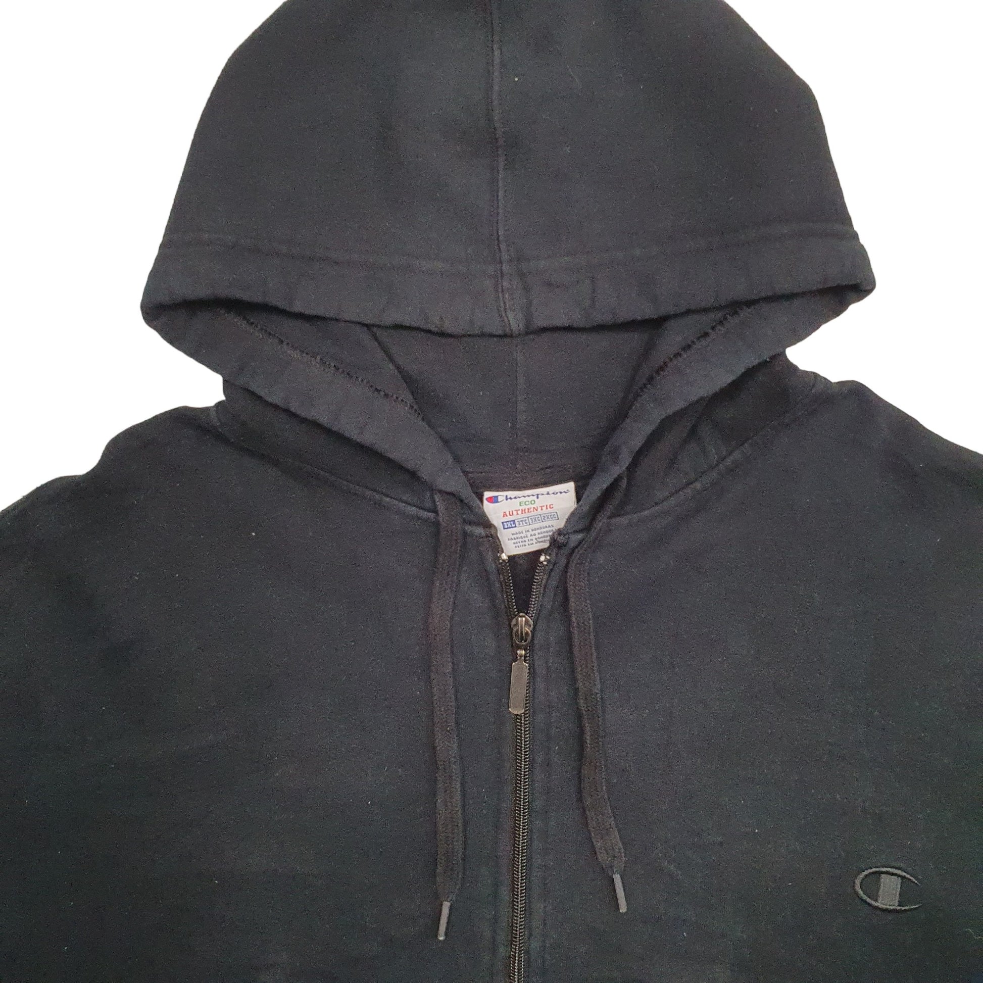 Mens Black Champion  Full Zip Jumper