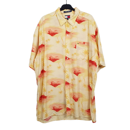 Tommy Hilfiger Short Sleeve Regular Fit Shirt Yellow