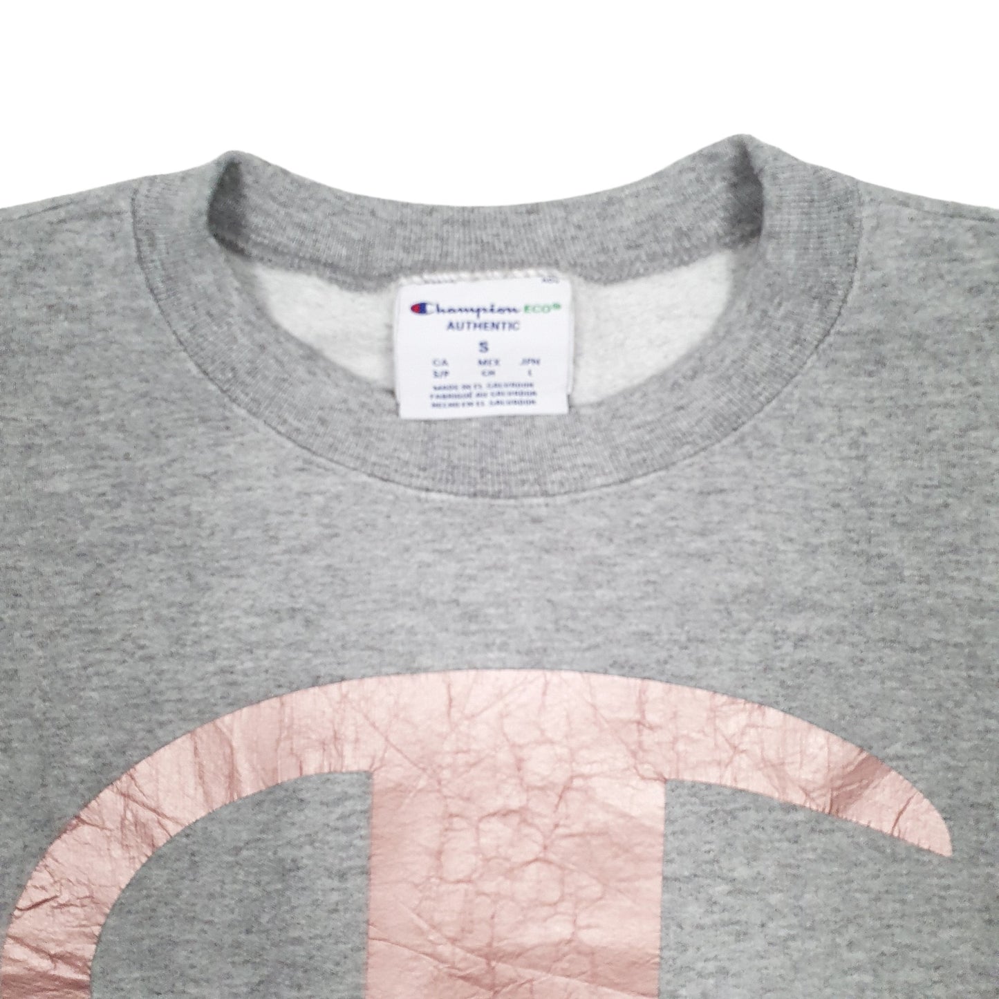 Mens Grey Champion Just Dance Crewneck Jumper