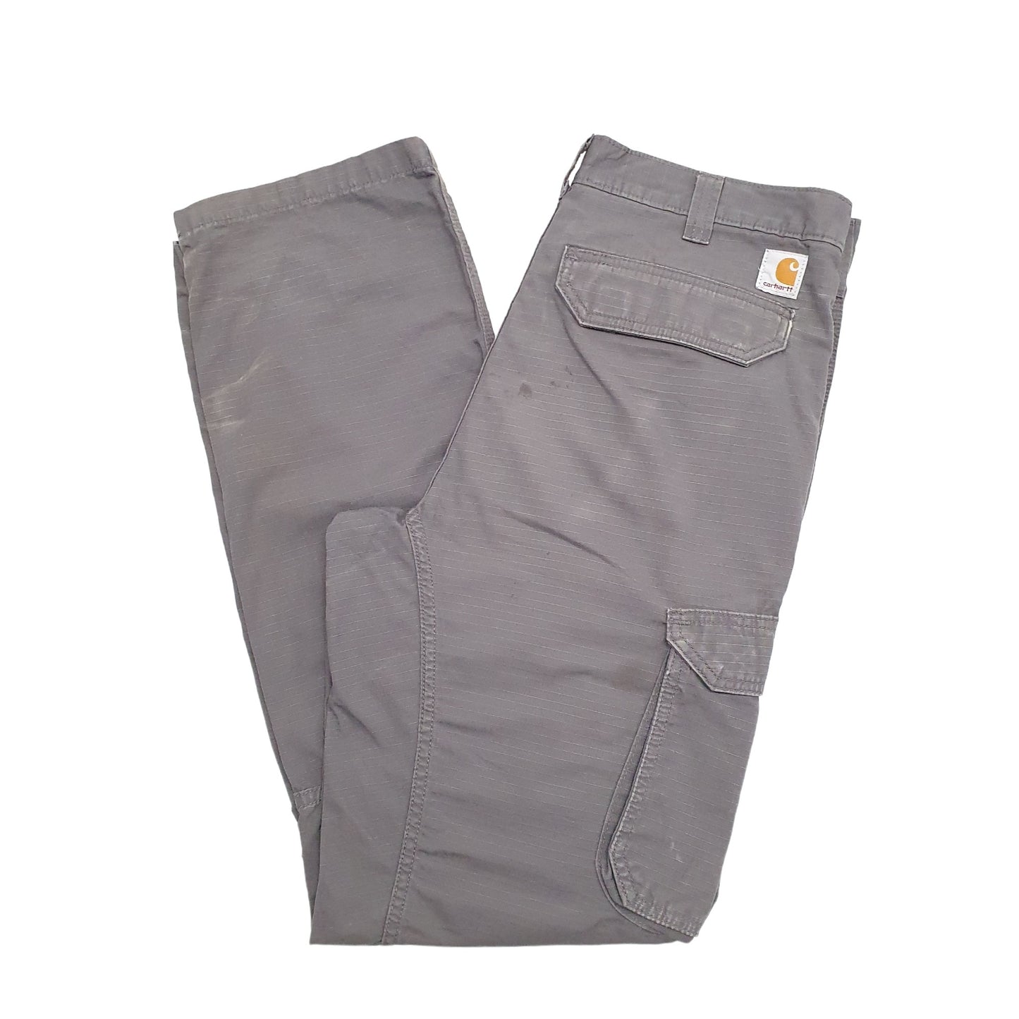 Mens Grey Carhartt Ripstop Cargo Trousers