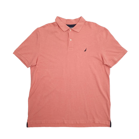 Nautica Short Sleeve Polo Shirt Pink