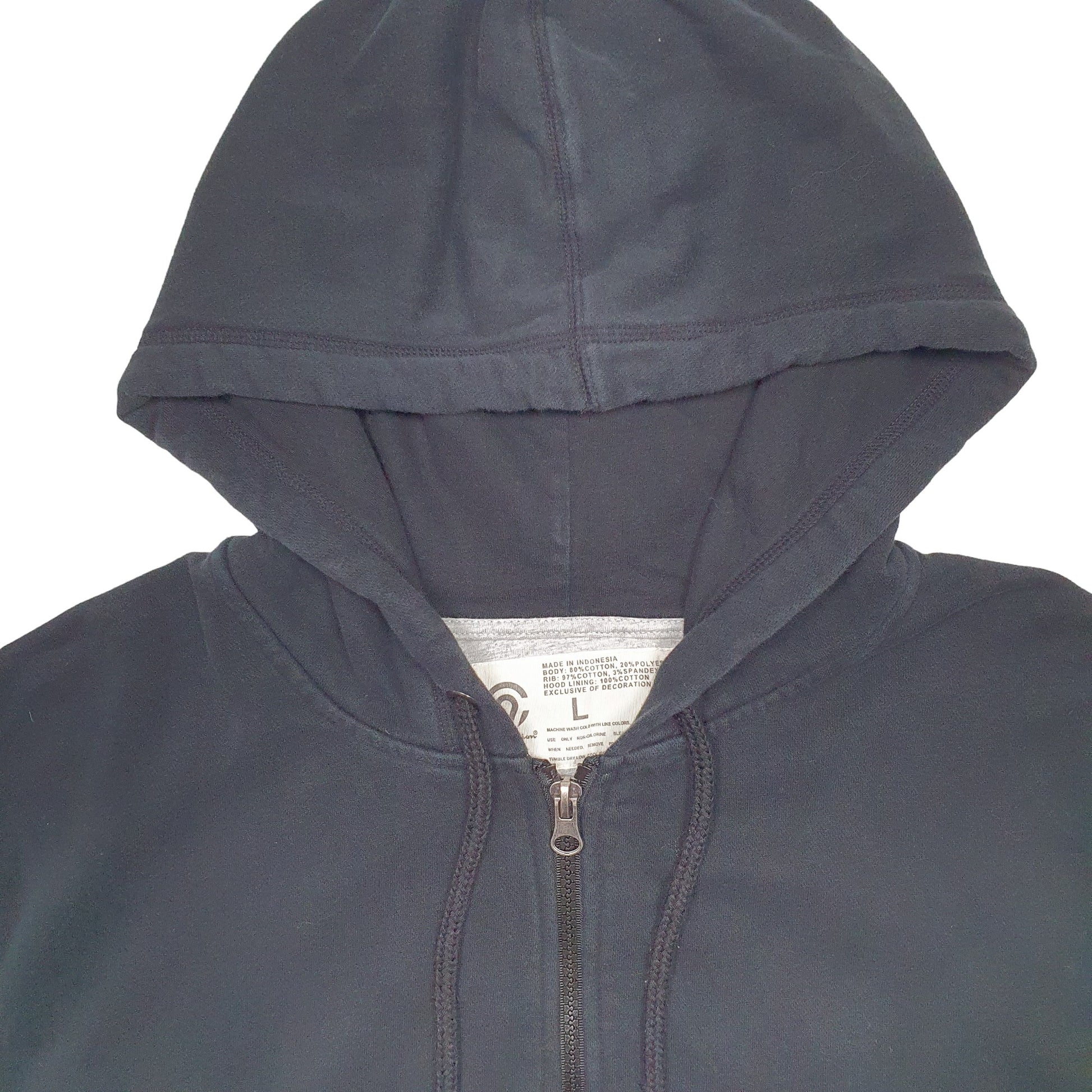 Mens Black Champion  Full Zip Jumper