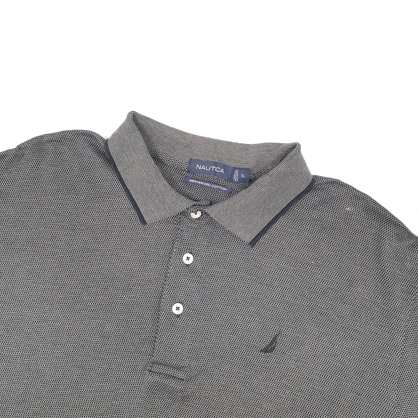 Nautica Short Sleeve Polo Shirt Grey