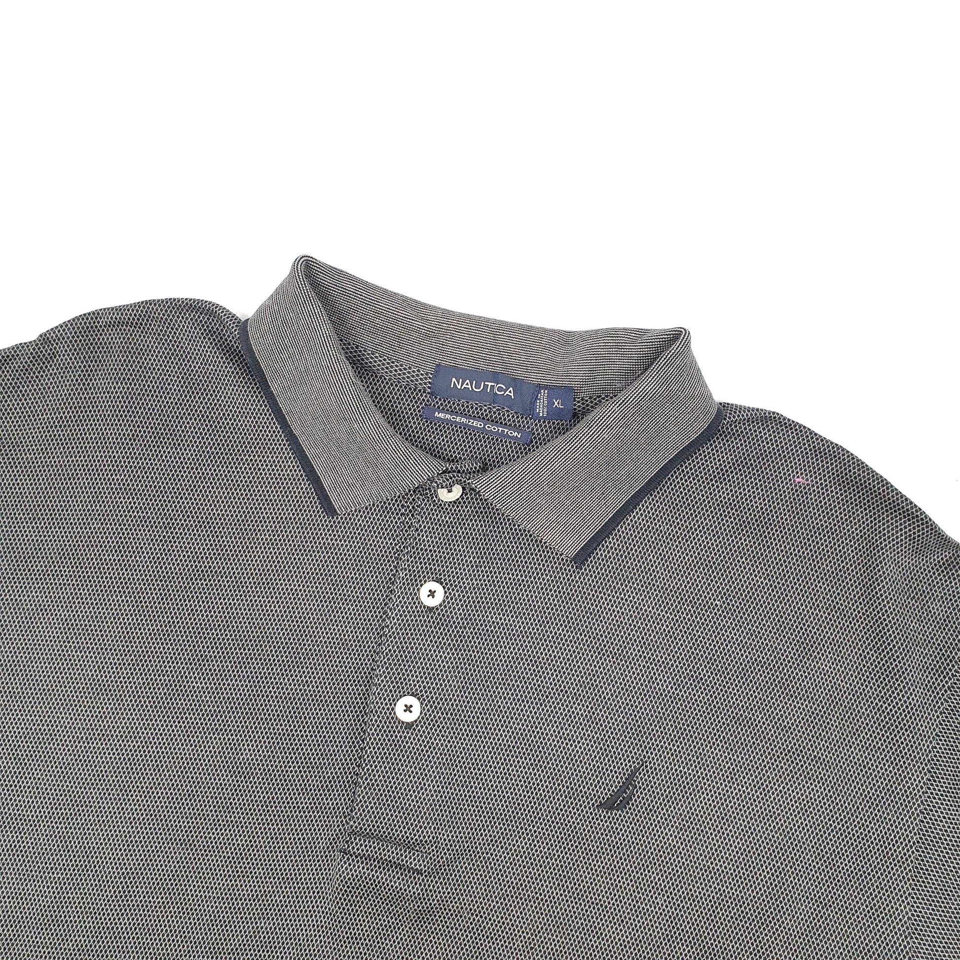 Nautica Short Sleeve Polo Shirt Grey