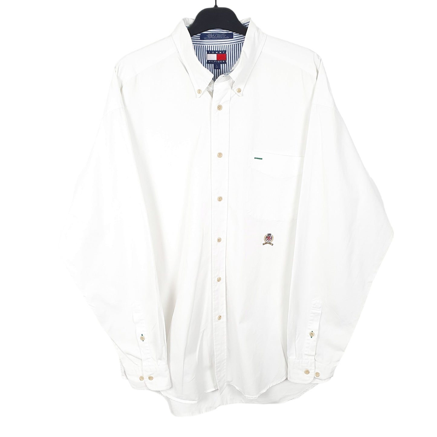 Tommy Hilfiger Long Sleeve Regular Fit Shirt White