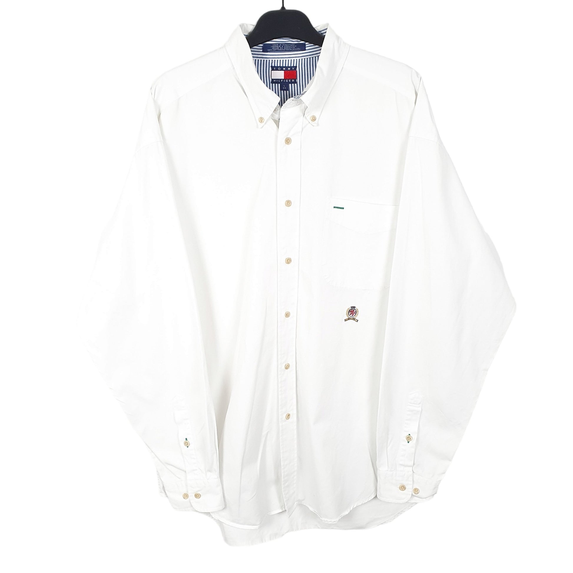 Tommy Hilfiger Long Sleeve Regular Fit Shirt White