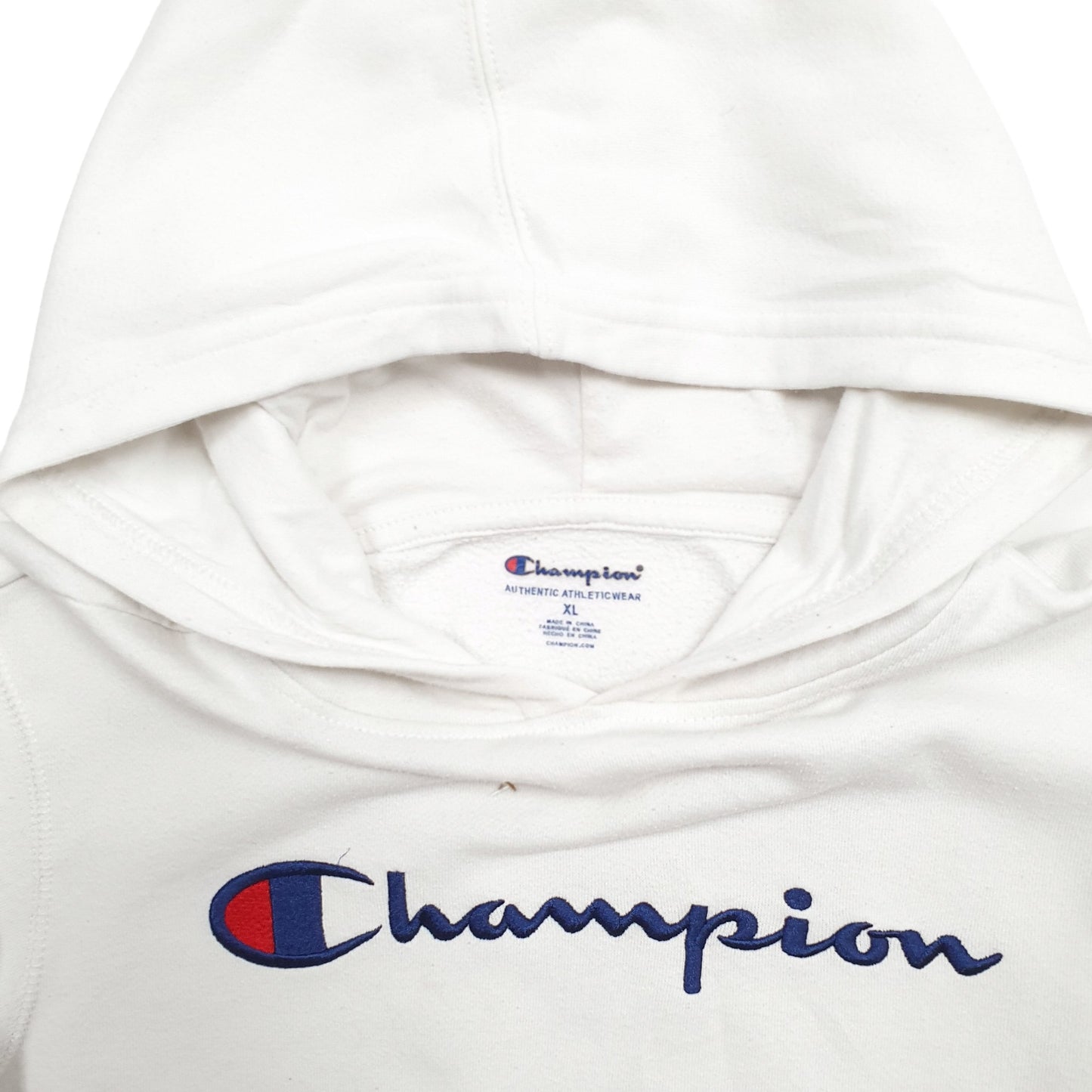 Womens White Champion  Hoodie Jumper