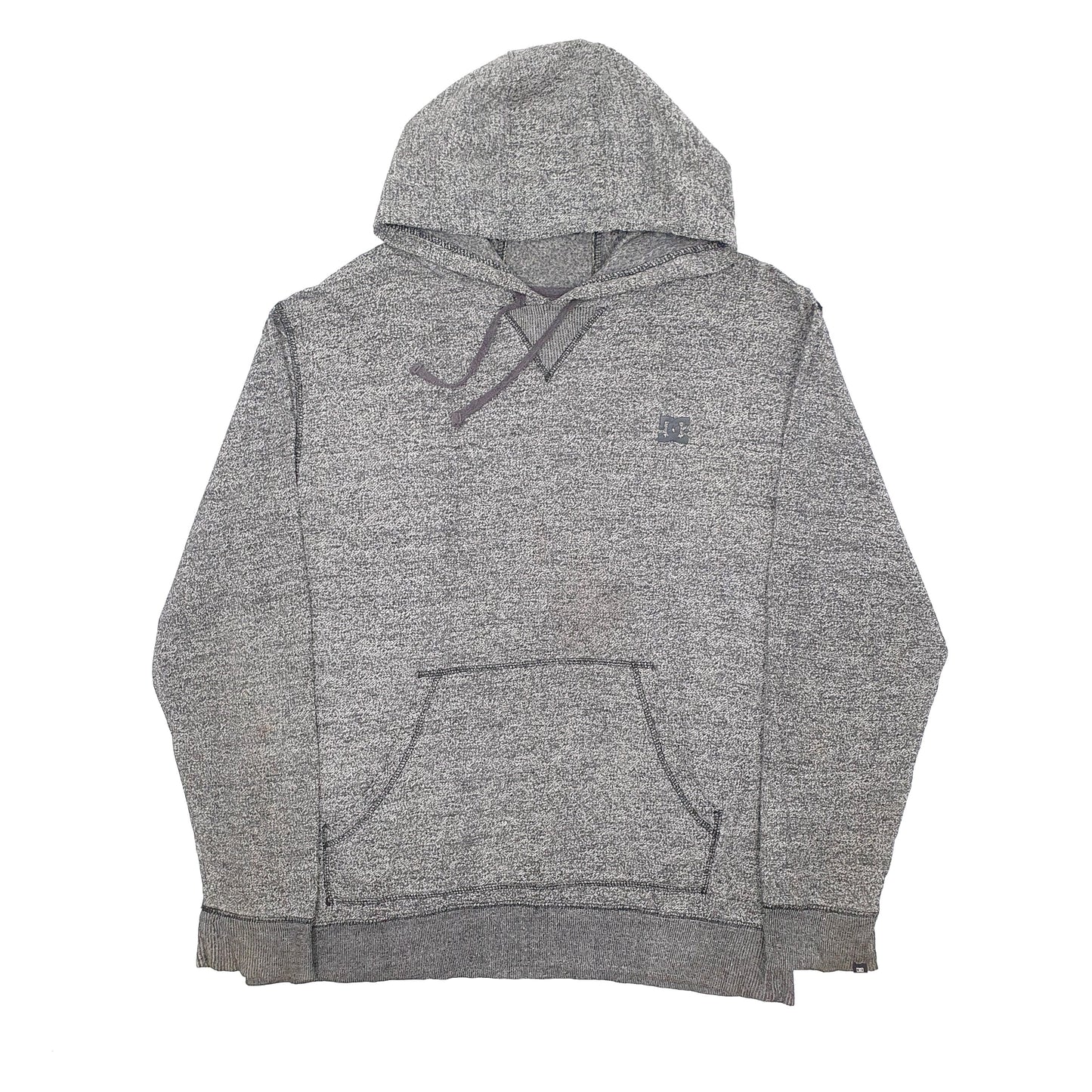 Mens Grey DC Shoe Co Skateboarding Hoodie Jumper