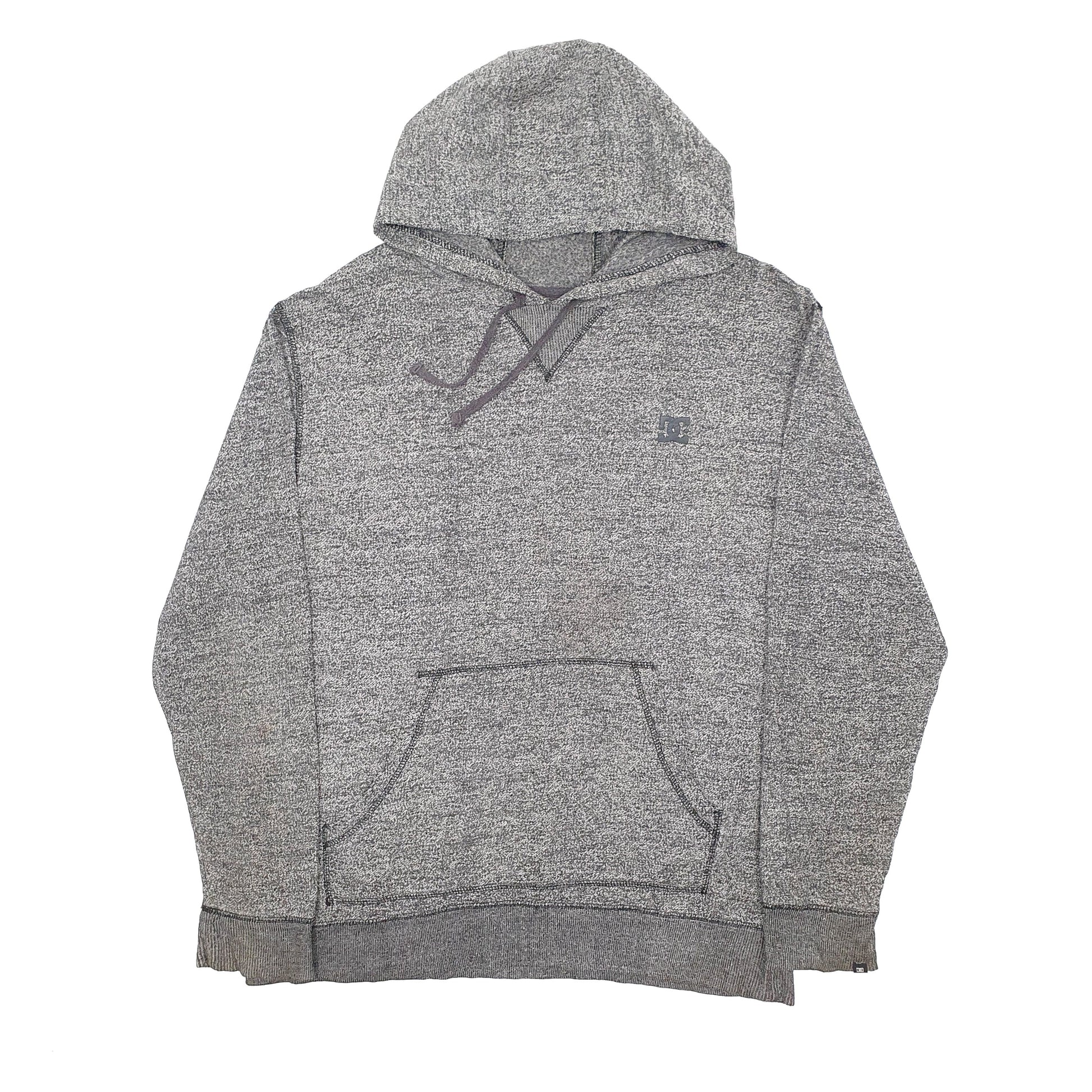 Mens Grey DC Shoe Co Skateboarding Hoodie Jumper