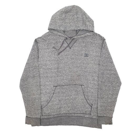 Mens Grey DC Shoe Co Skateboarding Hoodie Jumper