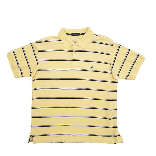 Nautica Short Sleeve Polo Shirt Yellow