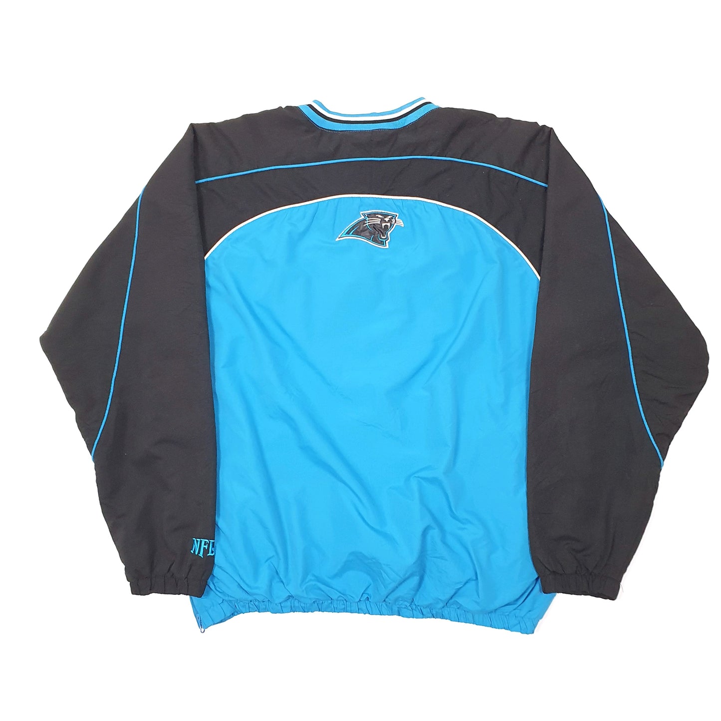 Mens Blue NFL Carolina Panthers USA Football Windbreaker Jacket Crewneck Jumper