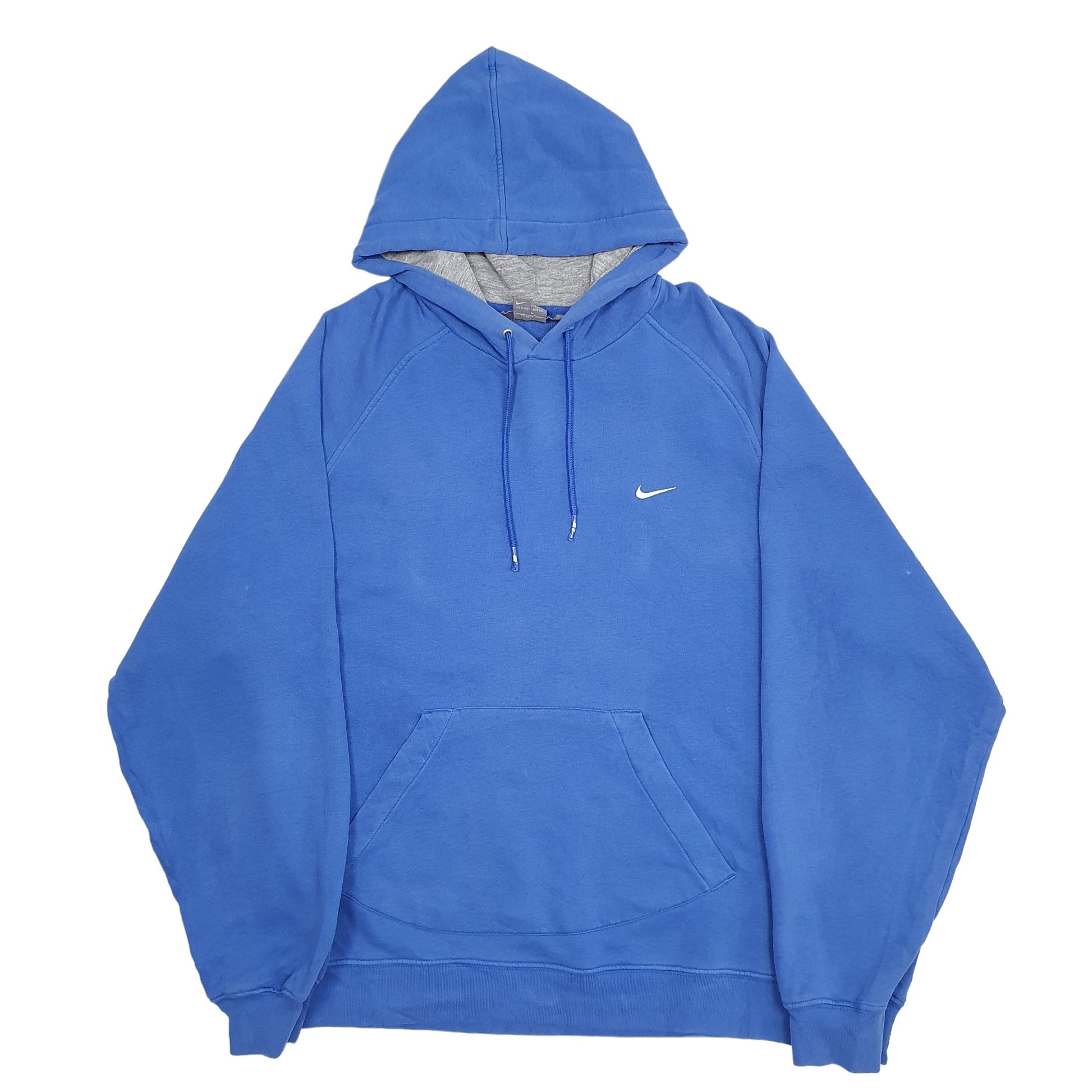 Mens Blue Nike 2000s Vintage Hoodie Jumper