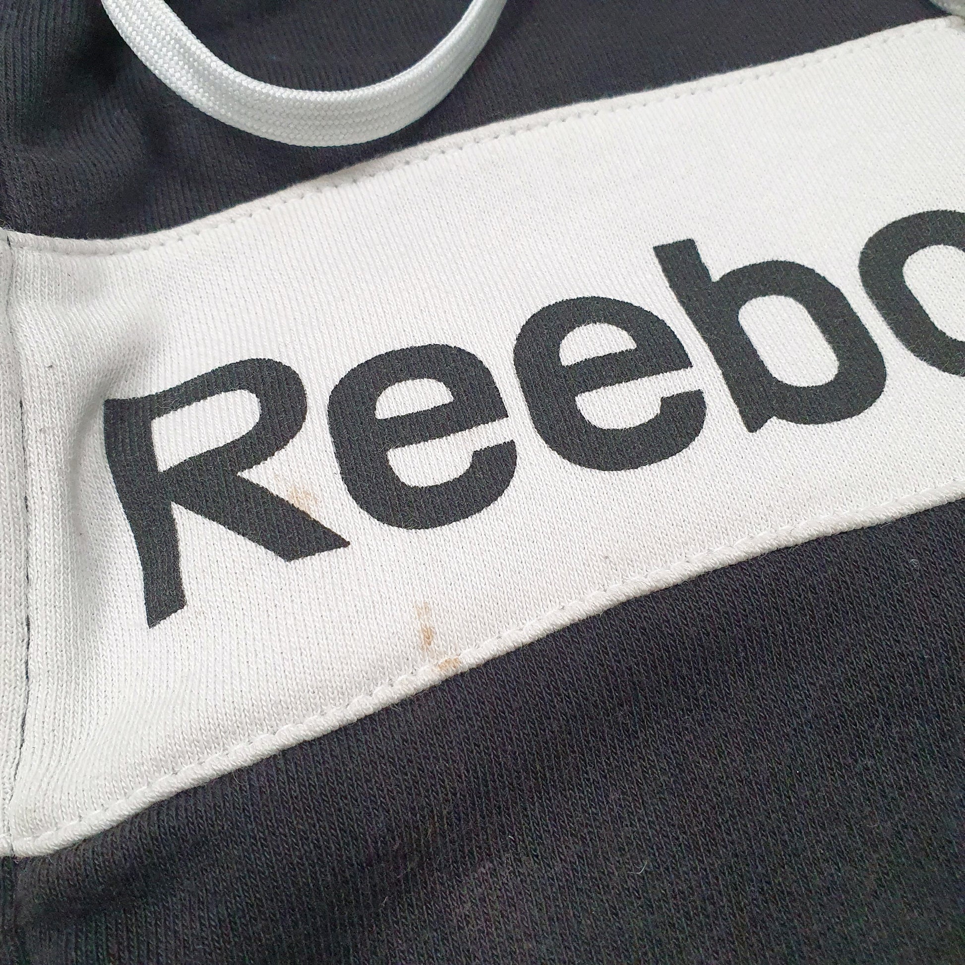 Mens Black Reebok Hoodie Full Zip Jumper