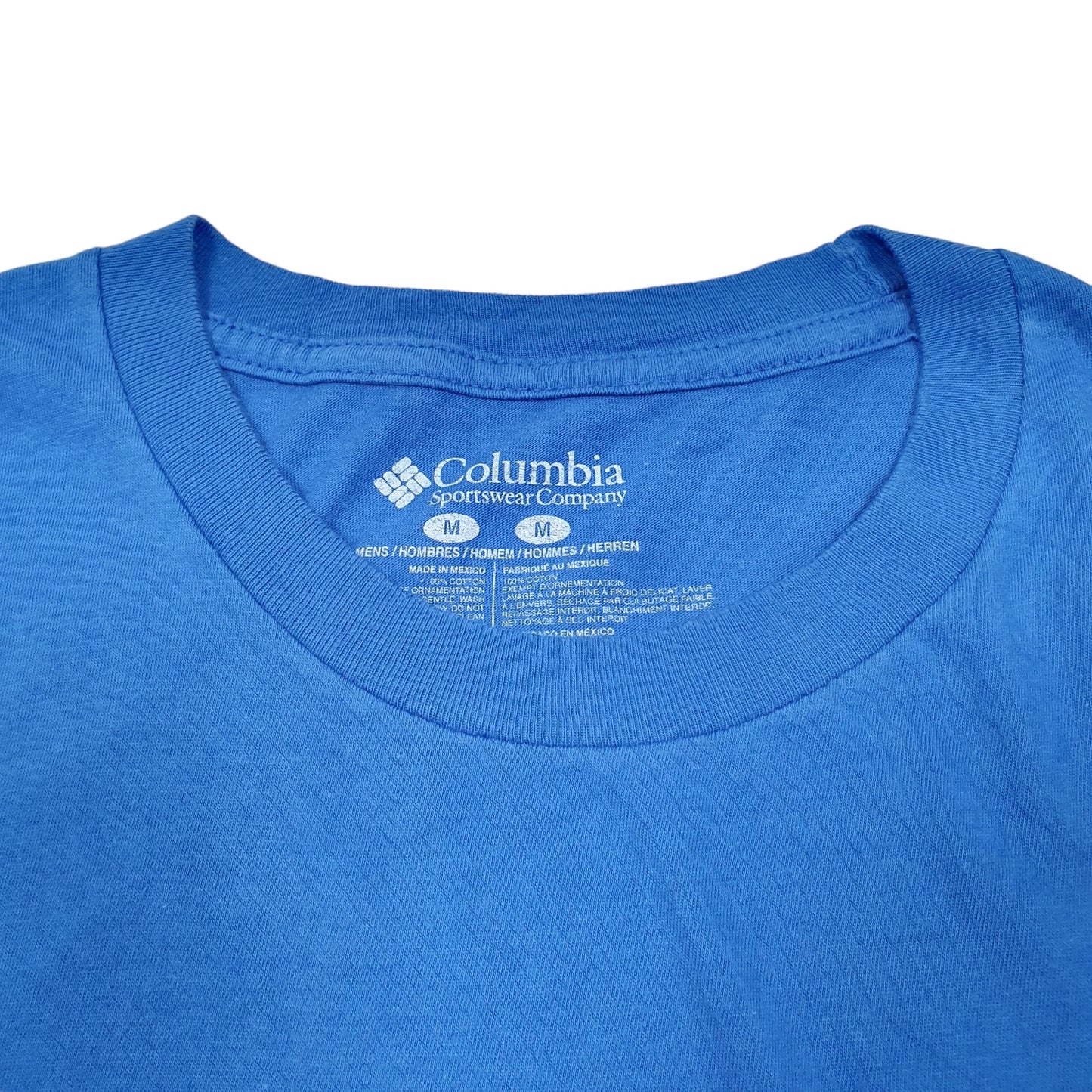 Mens Blue Columbia Sportswear Tent Short Sleeve T Shirt