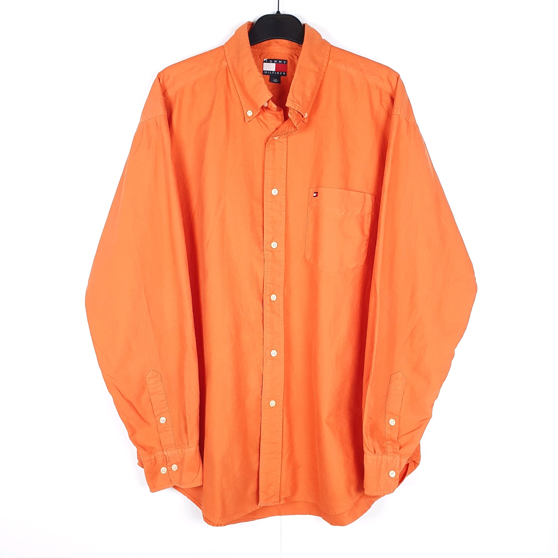 Orange Tommy Hilfiger Long Sleeve Shirt