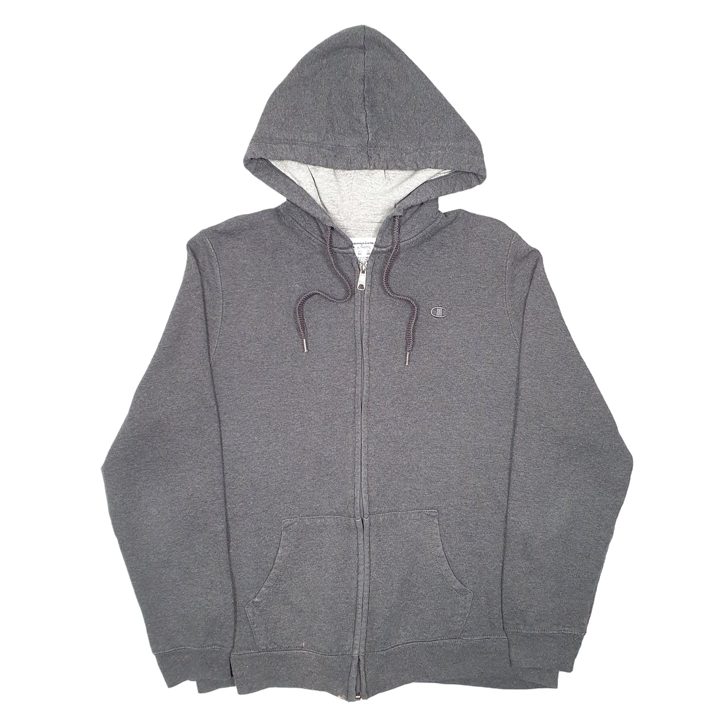 Womens Grey Champion Hoodie Full Zip Jumper