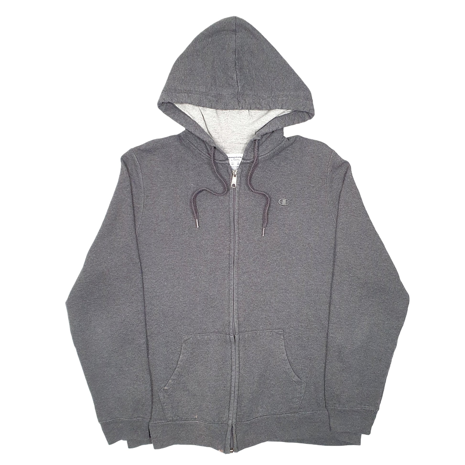 Womens Grey Champion Hoodie Full Zip Jumper