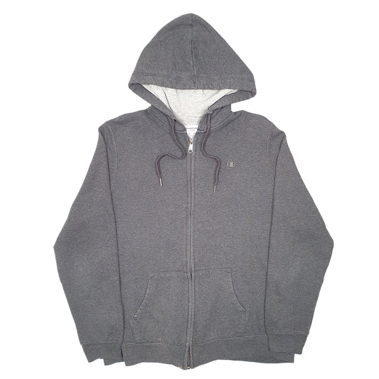 Womens Grey Champion Hoodie Full Zip Jumper