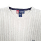 Mens Cream Ralph Lauren Chaps Cable Knit Crewneck Jumper