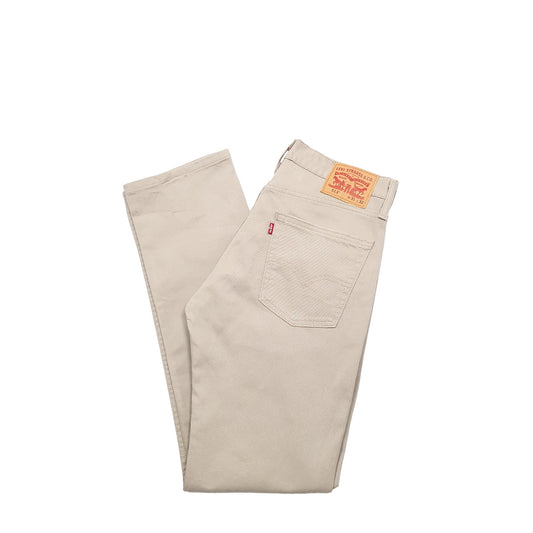 Levis 513 Slim Fit Jeans W31 L32 Cream