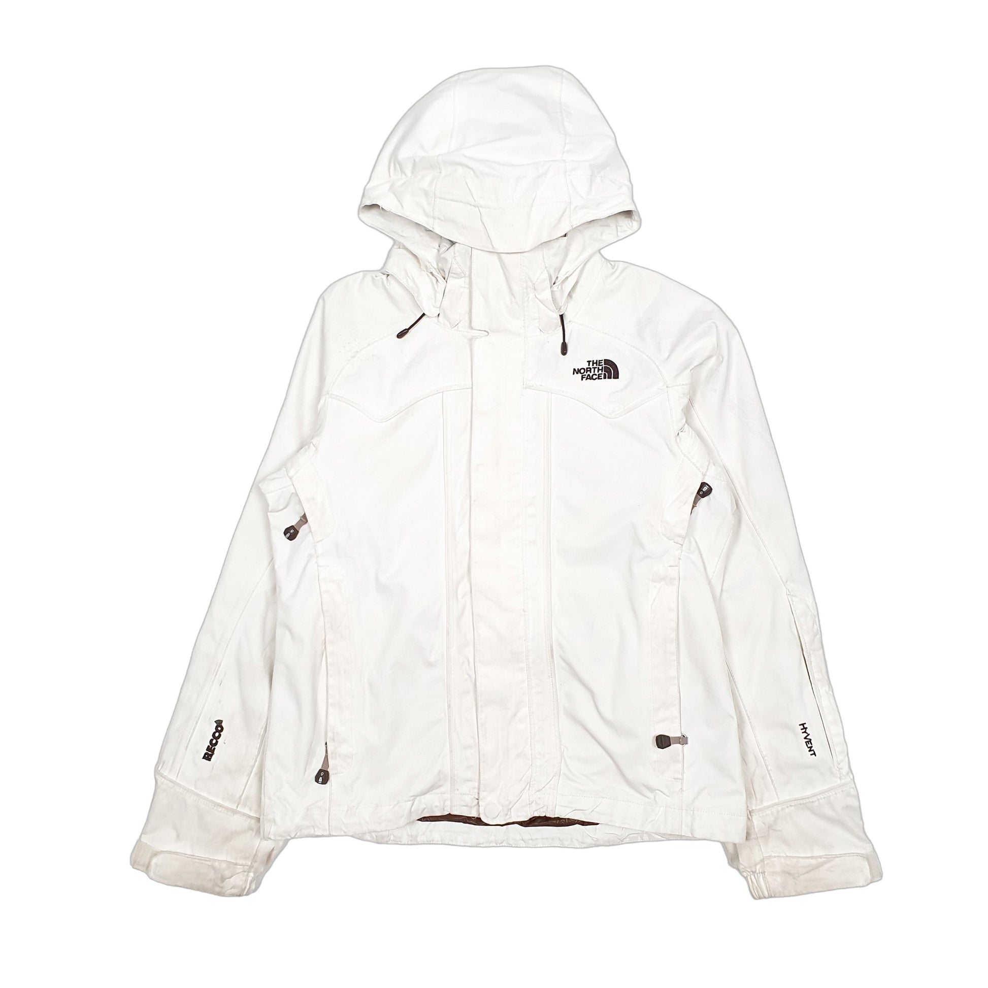 Womens White The North Face Winter Recco Avalanche Hyvent  Coat