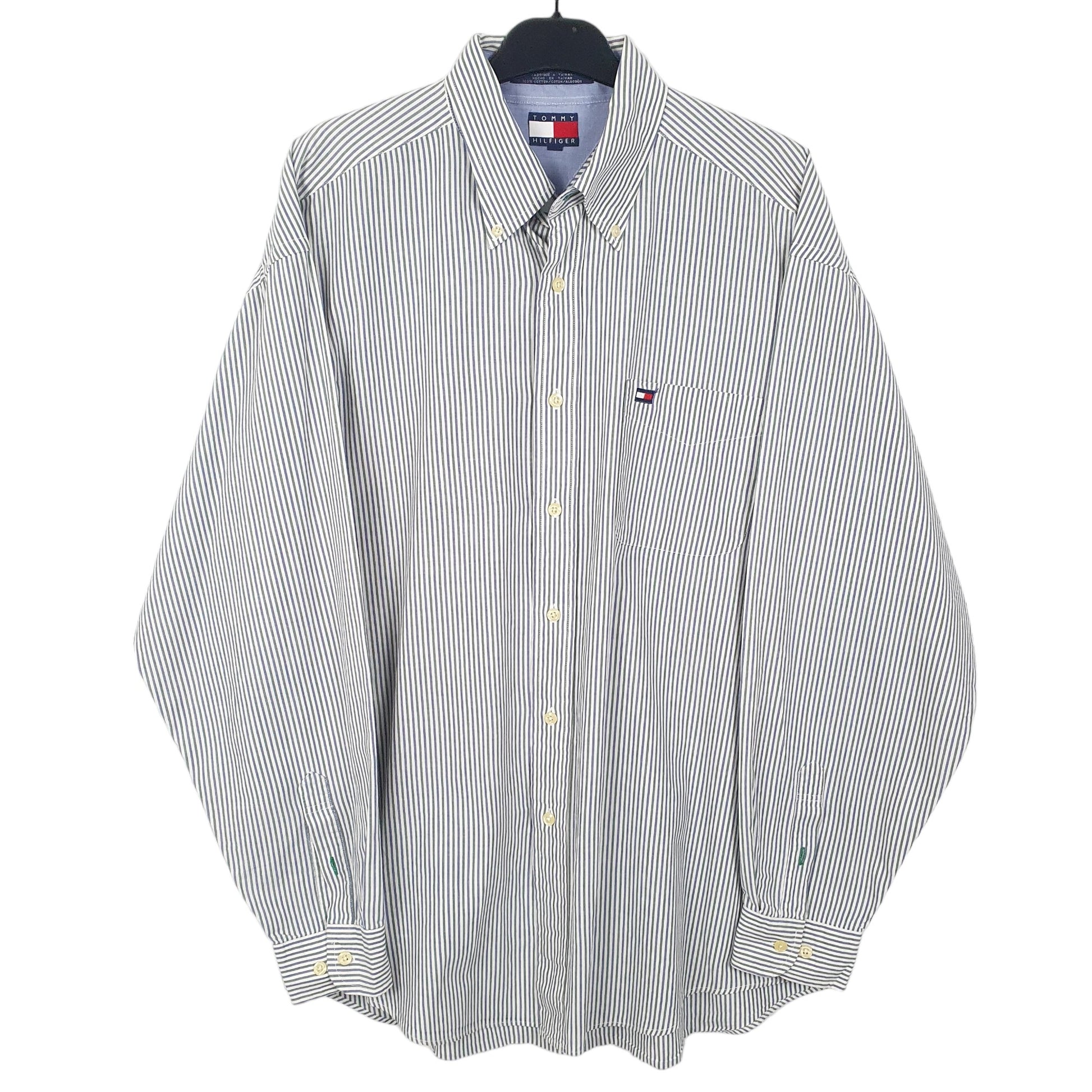 White Tommy Hilfiger Long Sleeve Shirt