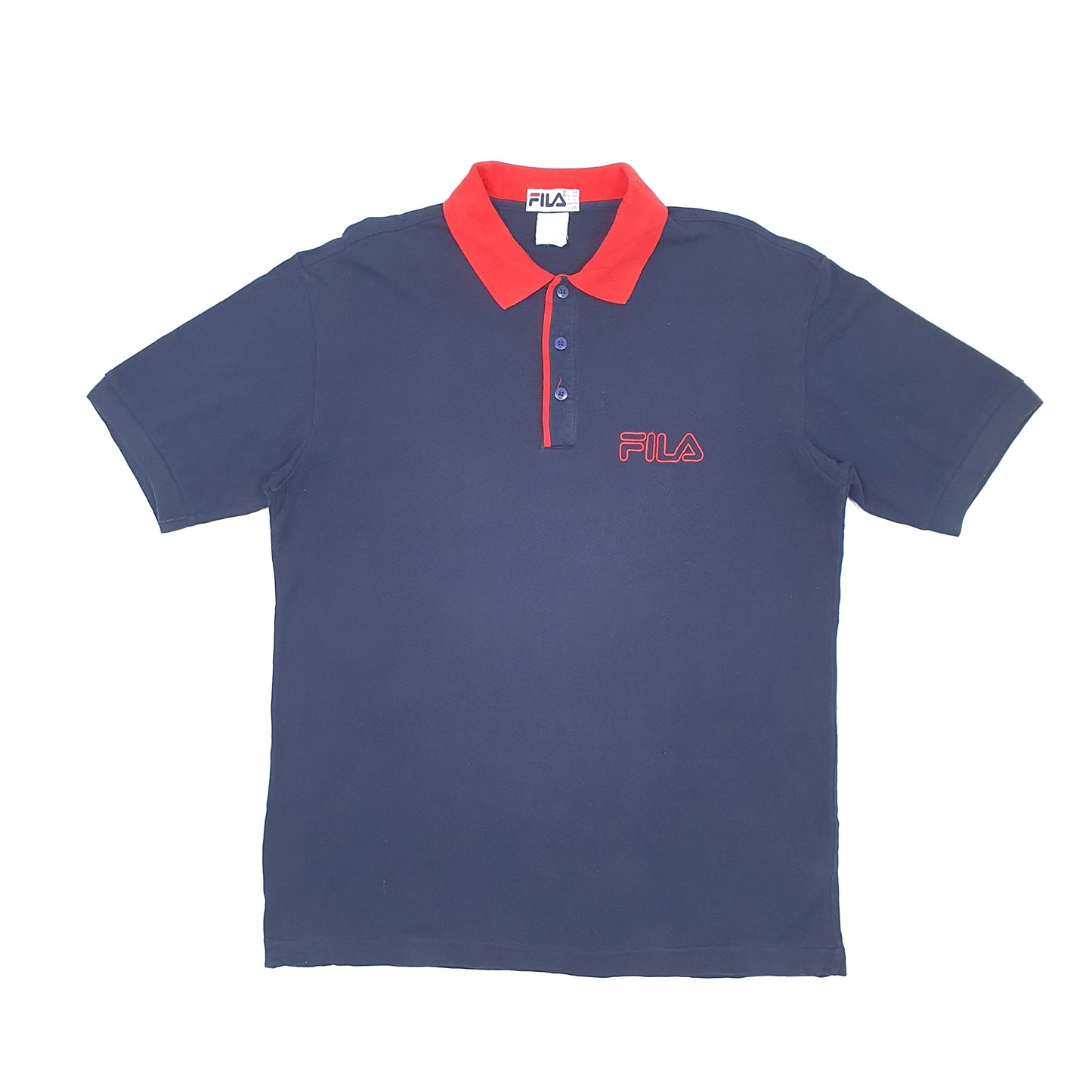 Fila Short Sleeve Polo Shirt Navy
