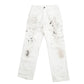 Mens White Dickies  Carpenter Trousers