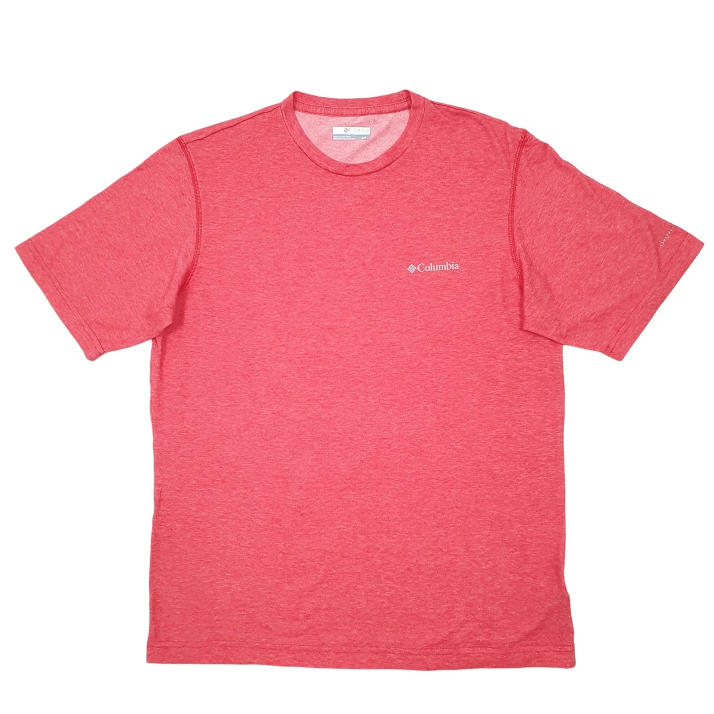 Mens Red Columbia Sportswear Active Blend Short Sleeve T Shirt