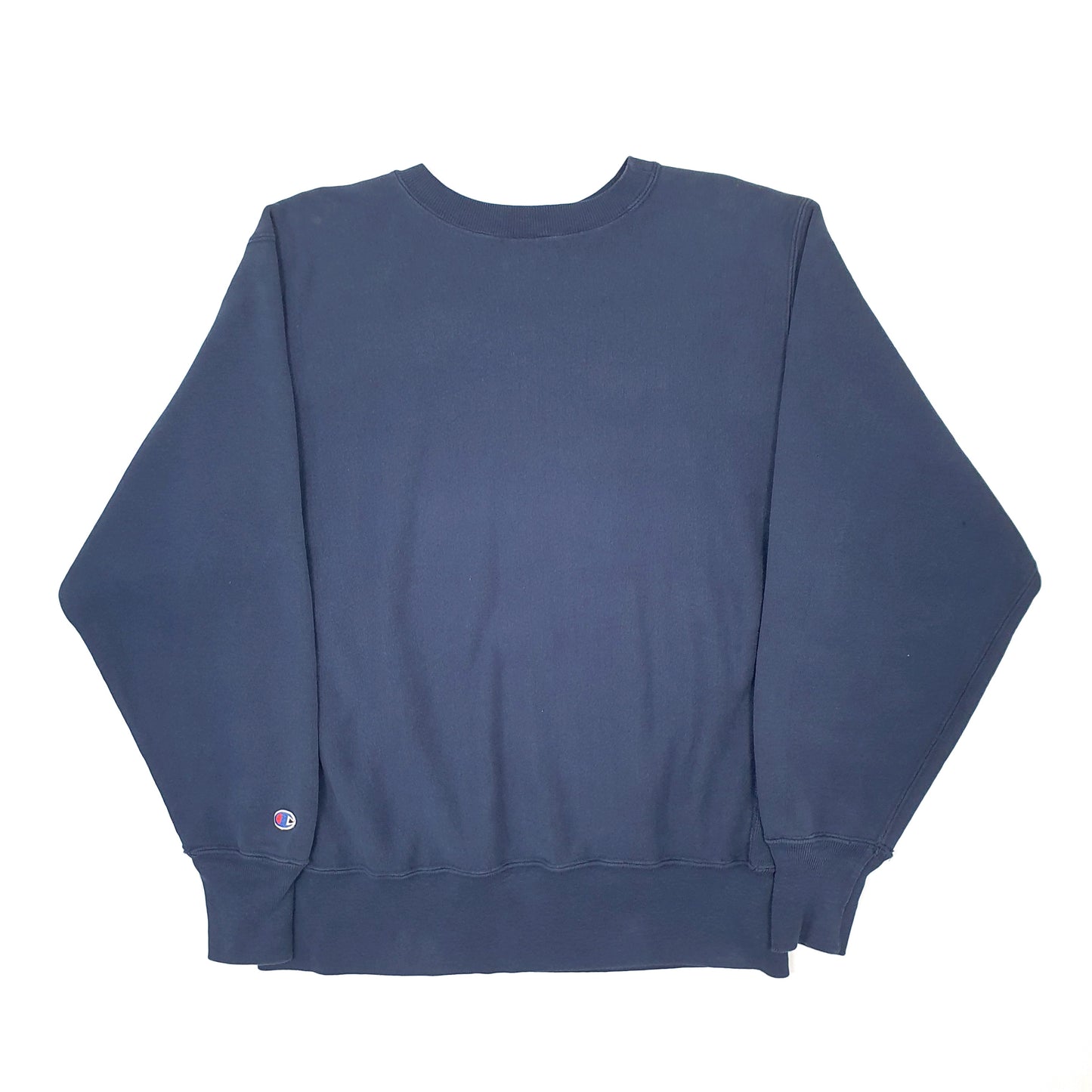 Mens Navy Champion Reverse Weave Vintage 1990s Made in USA Maine Crewneck Jumper