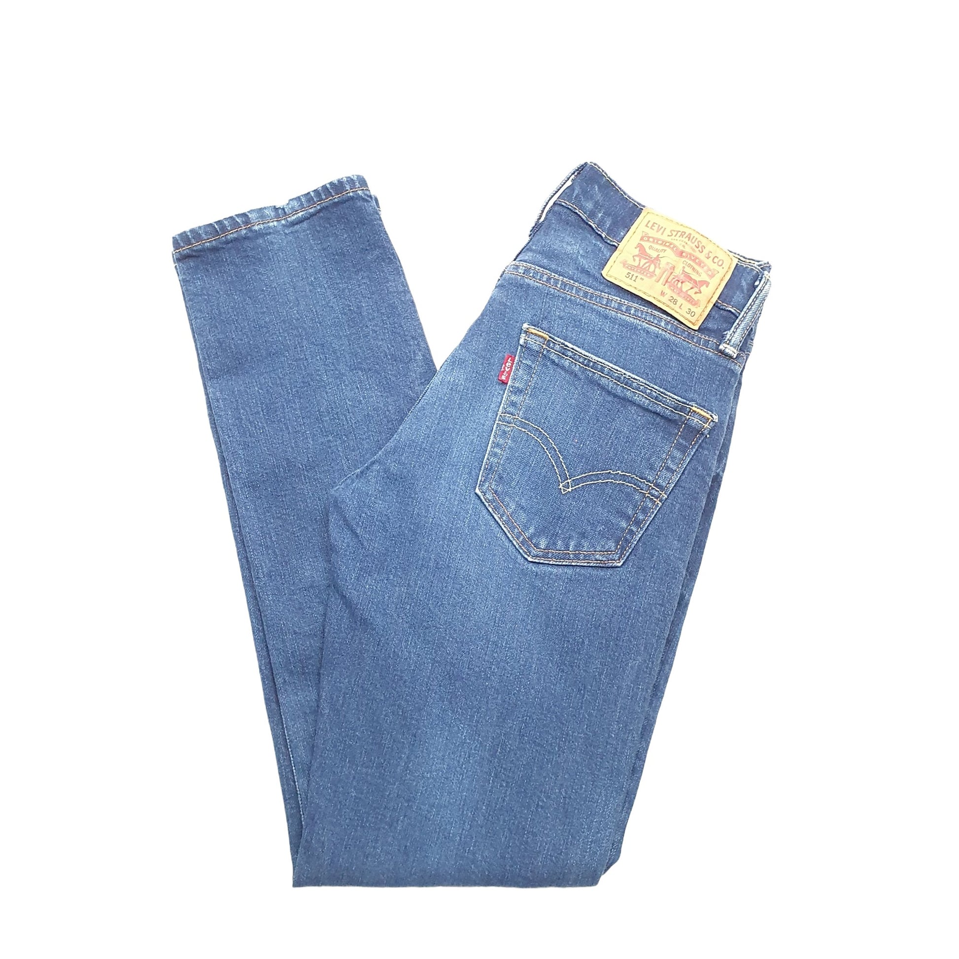 Levis 511 Slim Fit Jeans W28 L29 Blue