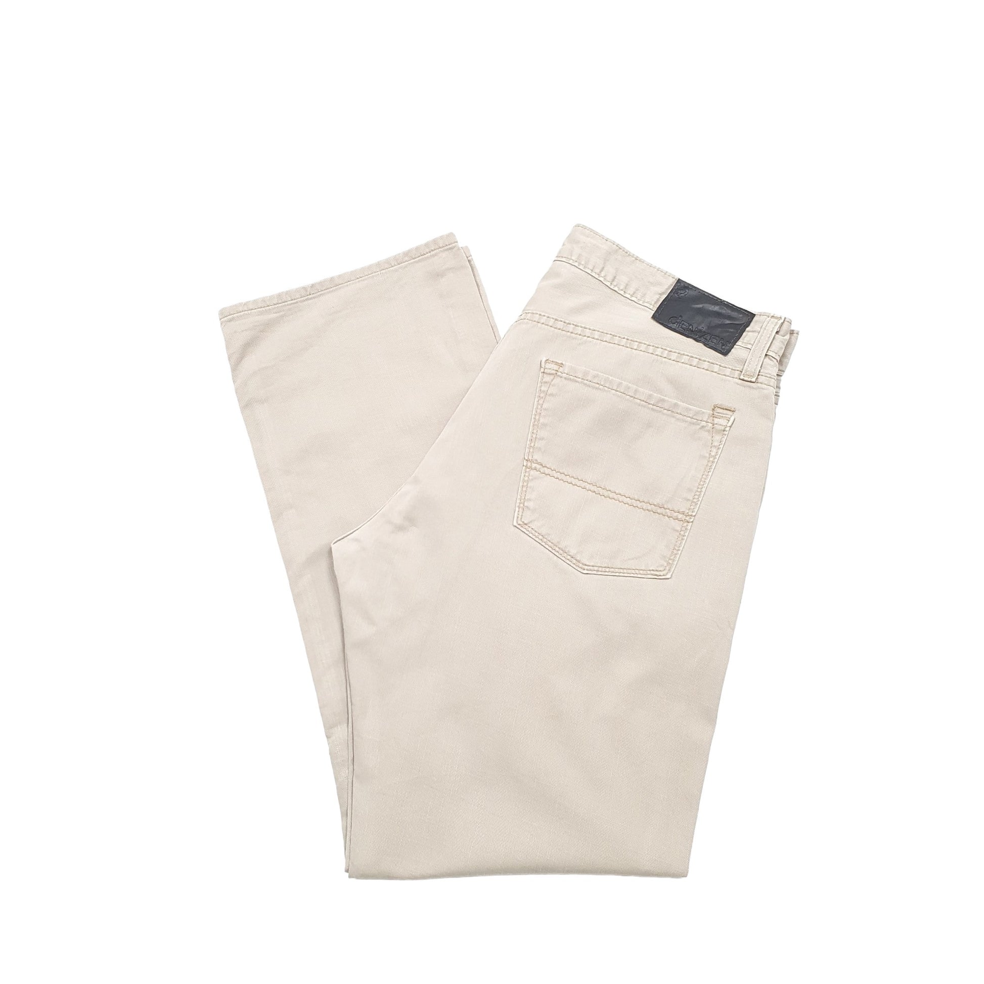 Levis Denizen Slim Fit Straight Jeans W36 L31 Beige