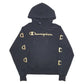 Mens Black Champion Reverse Weave Hoodie Jumper