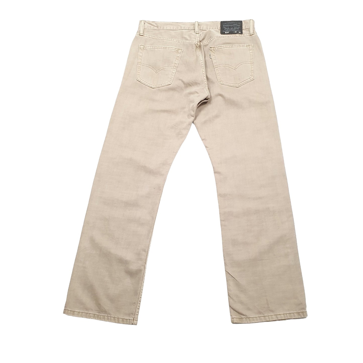 Levis 514 Straight Fit Jeans W33 L30 Beige