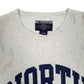 Mens Grey Champion Reverse Weave USA College North Carolina Crewneck Jumper