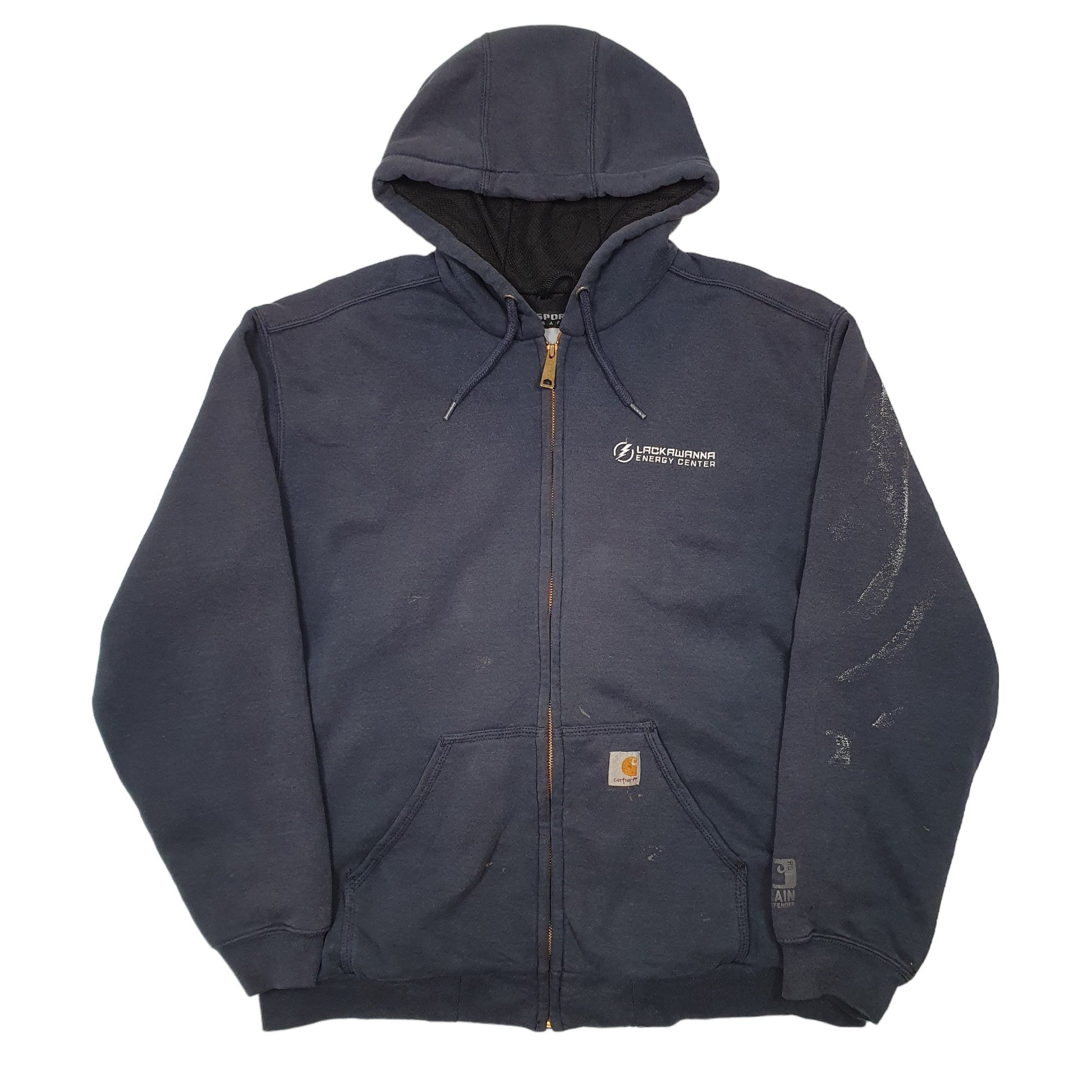  Navy Carhartt Hoodie Thermal Lined Active Full Zip Jumper
