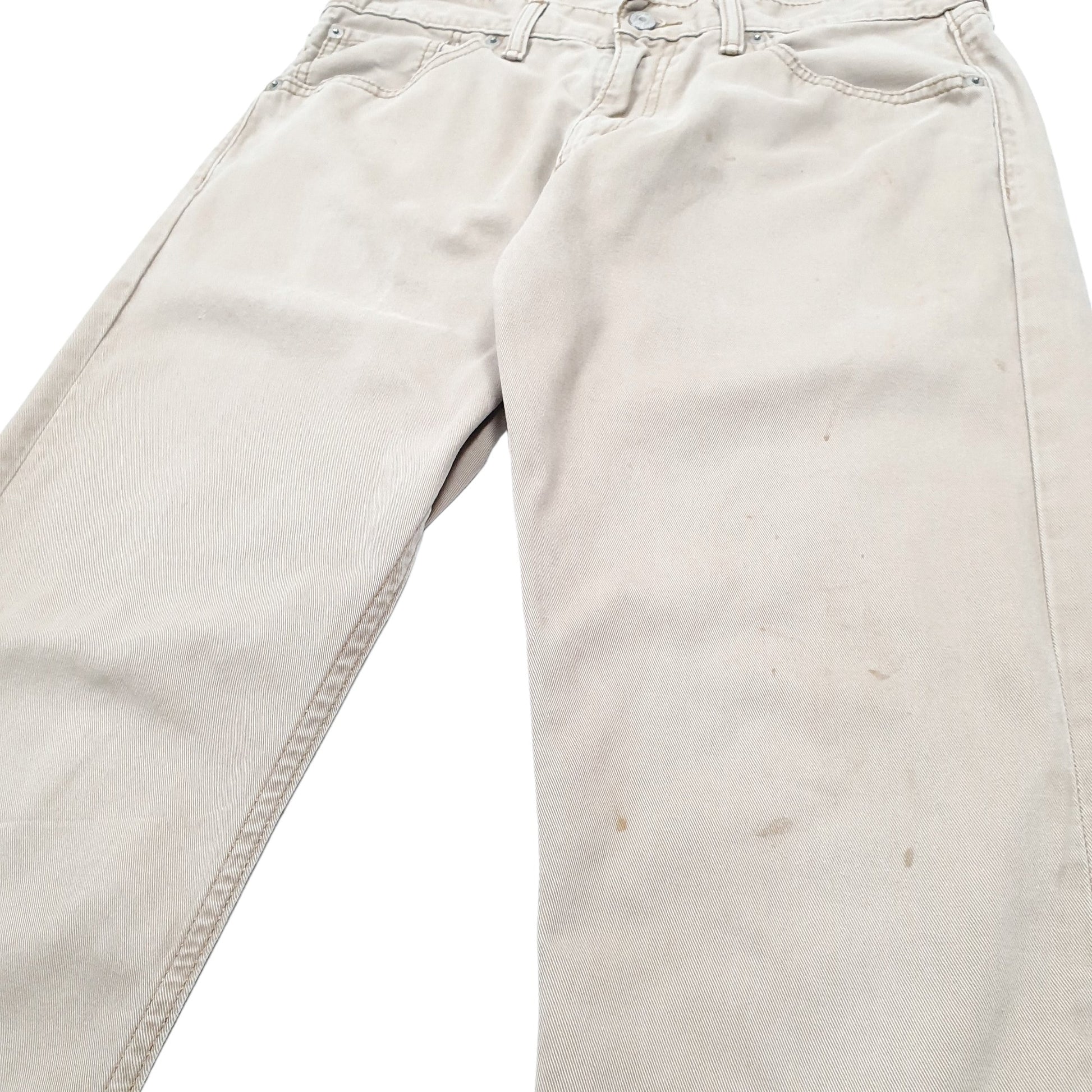 Levis 508 Tapered Fit Jeans W32 L32 Beige
